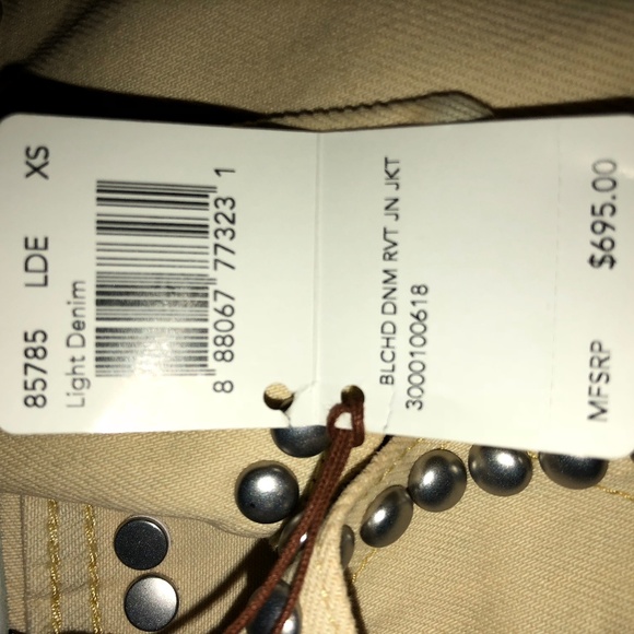 Coach Studded Distresses Denim Jacket - Picture 5 of 6